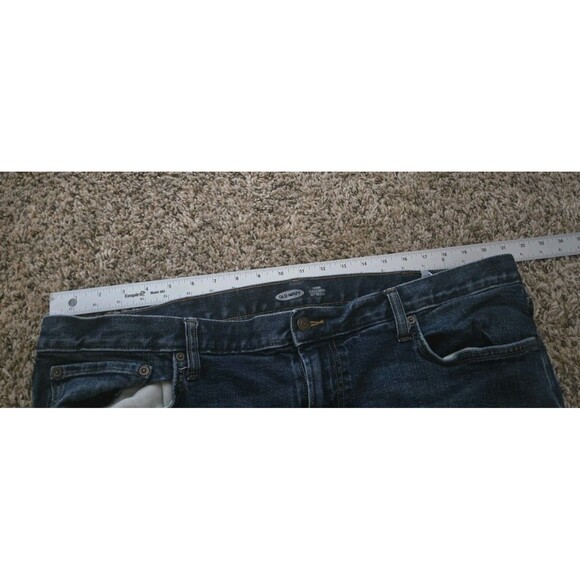Old Navy Jeans Mens 42W x 30L Straight Leg Denim Blue Jean Built In Tough Flex - Picture 8 of 11